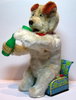Alps # Milk drinking Dog with lighted eyes