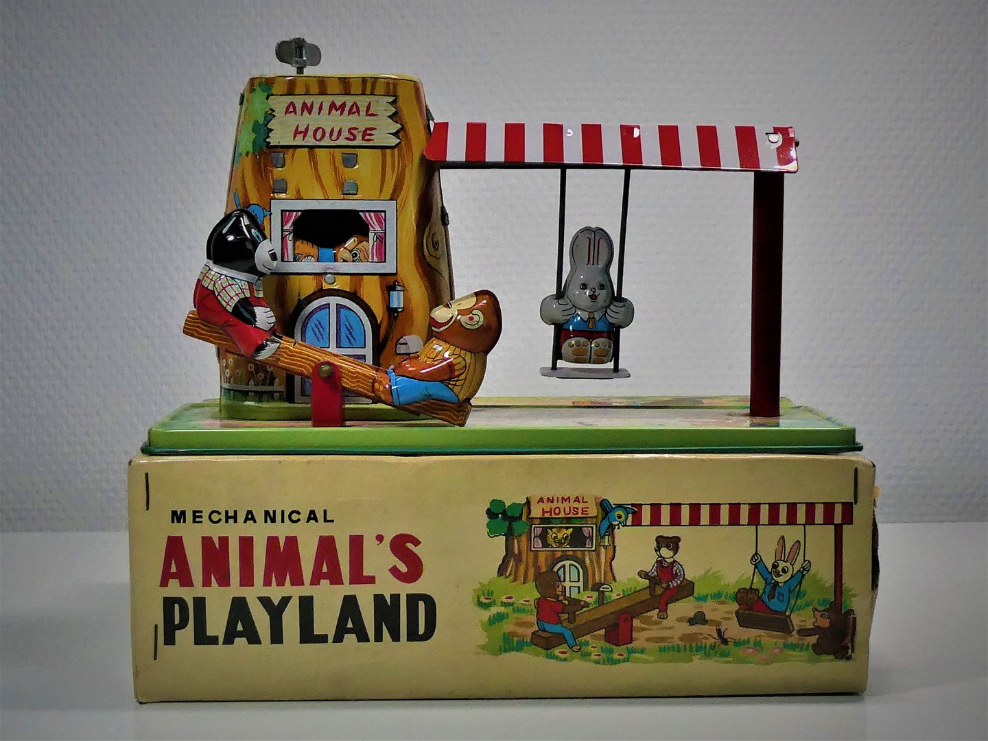 TPS / Toplay (Japan) # 1967 Mechanical "Animal's Playland" in Blisterbox !!
