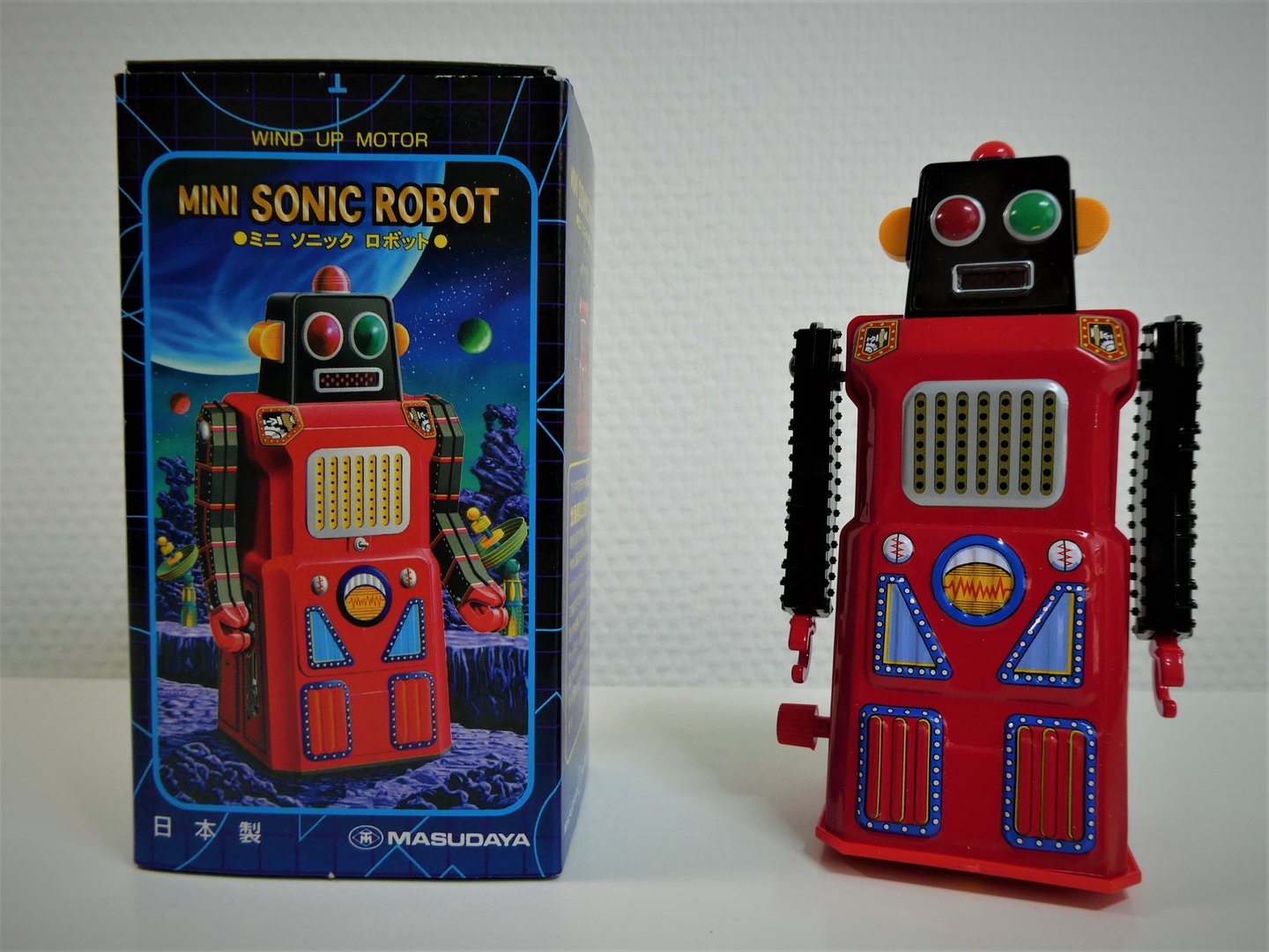 Masudaya / MT (Japan) # Mini "SONIC ROBOT" in doos !!