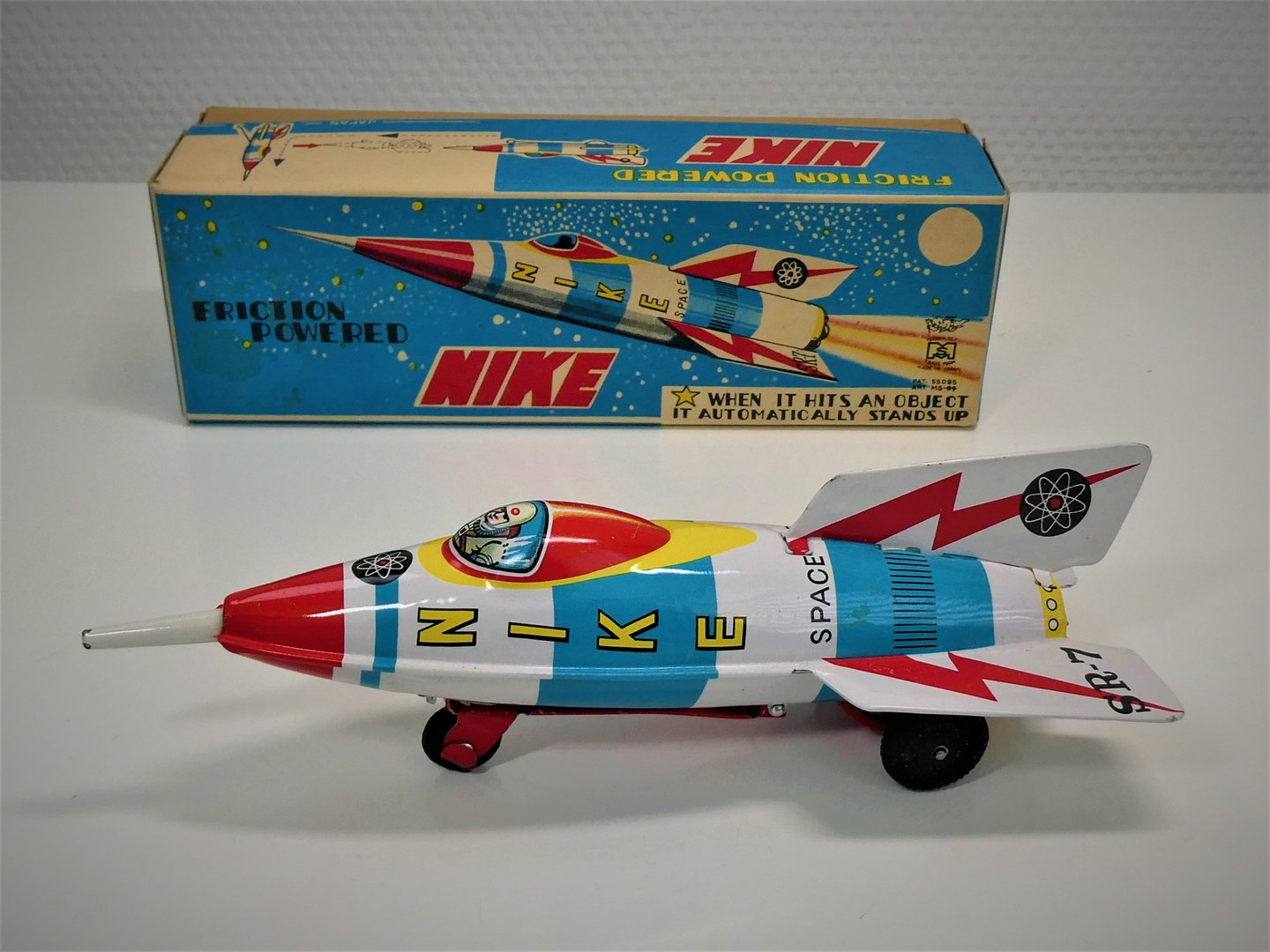 Masuya Toys (Japan) # 1960's blikken "NIKE SPACE ROCKET" in Original Box !!