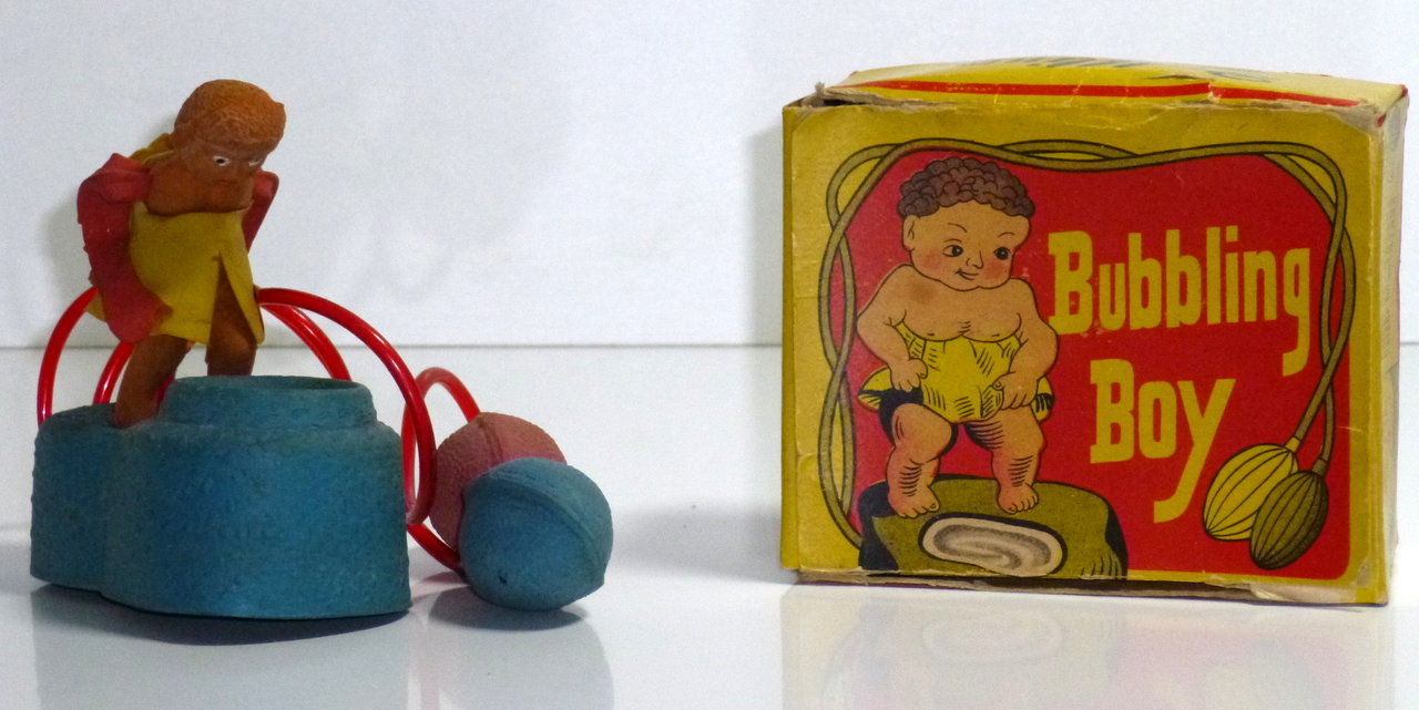"Bubbling Boy" 50-er jaren speelgoed in doosje !!